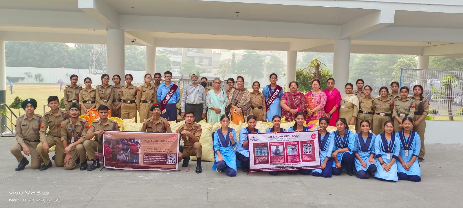 A Day of Charity celebrated in association with NGO - Goonj India
